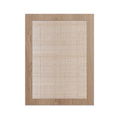 CANE & OAK CLOSED WEAVE