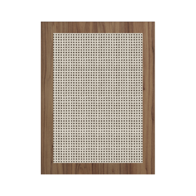 CANE + WALNUT OPEN WEAVE