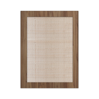 CANE + WALNUT CLOSED WEAVE