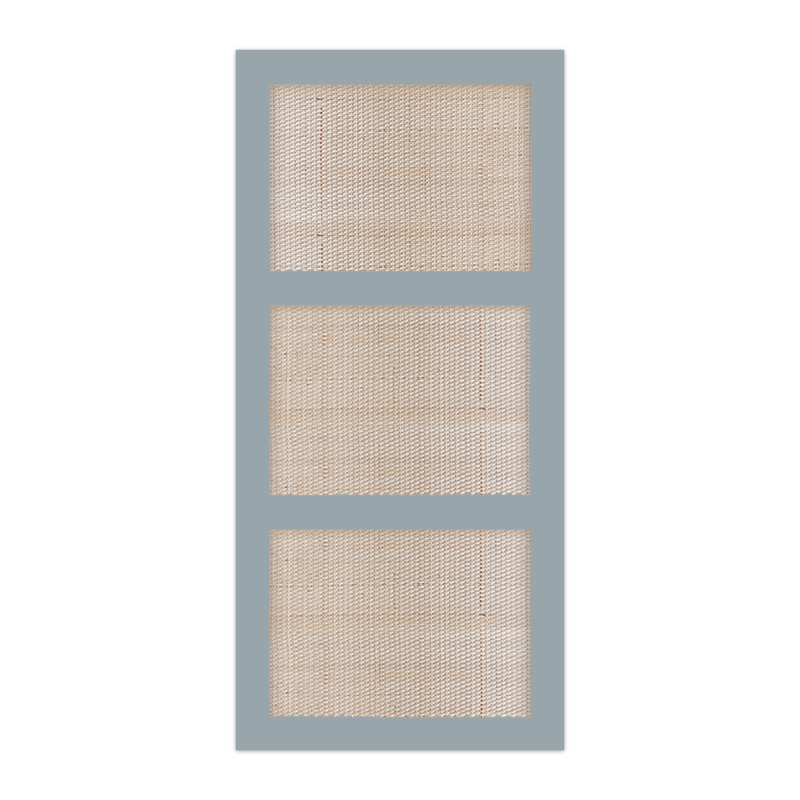 BESTA CANE CLOSED WEAVE TALL CABINET