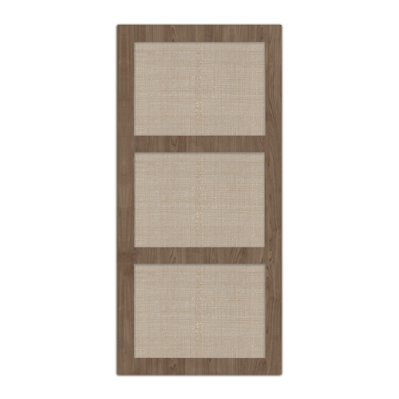 BESTA CANE CLOSED WEAVE TALL CABINET