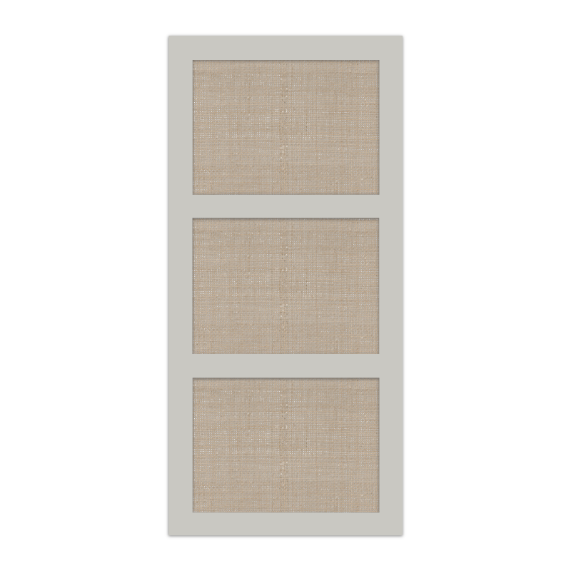 BESTA CANE CLOSED WEAVE TALL CABINET