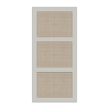 BESTA CANE CLOSED WEAVE TALL CABINET