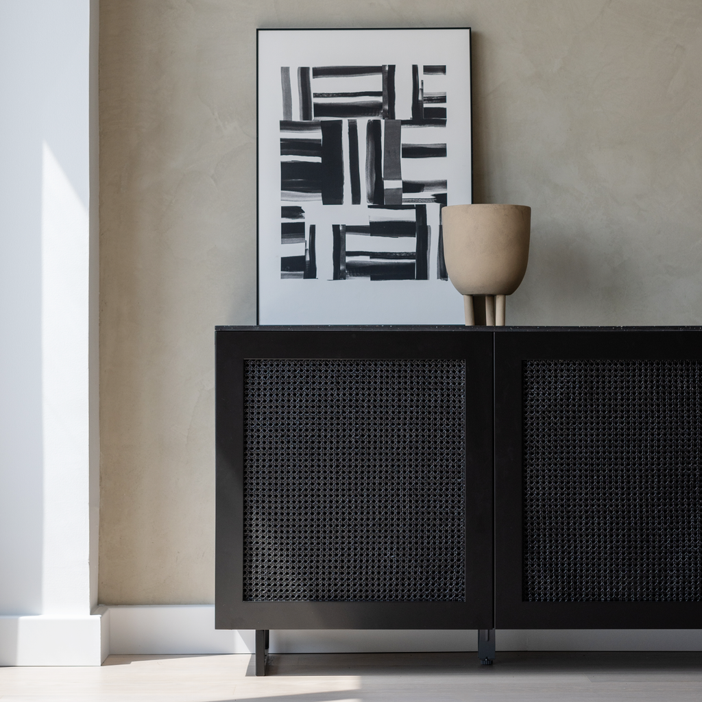 BESTA CANE OPEN WEAVE CABINET Fronteriors