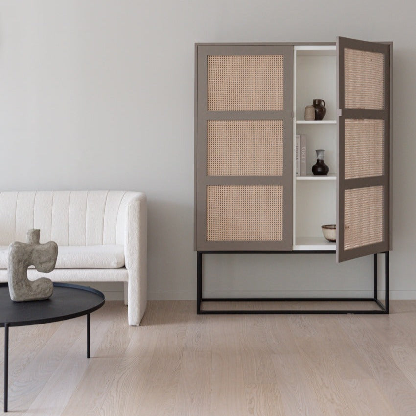 Besta Open Weave Cane Tall cabinet – Fronteriors