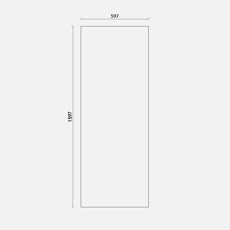 WHITE SLATTED DOOR FOR METOD