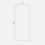 WHITE SLATTED DOOR FOR METOD